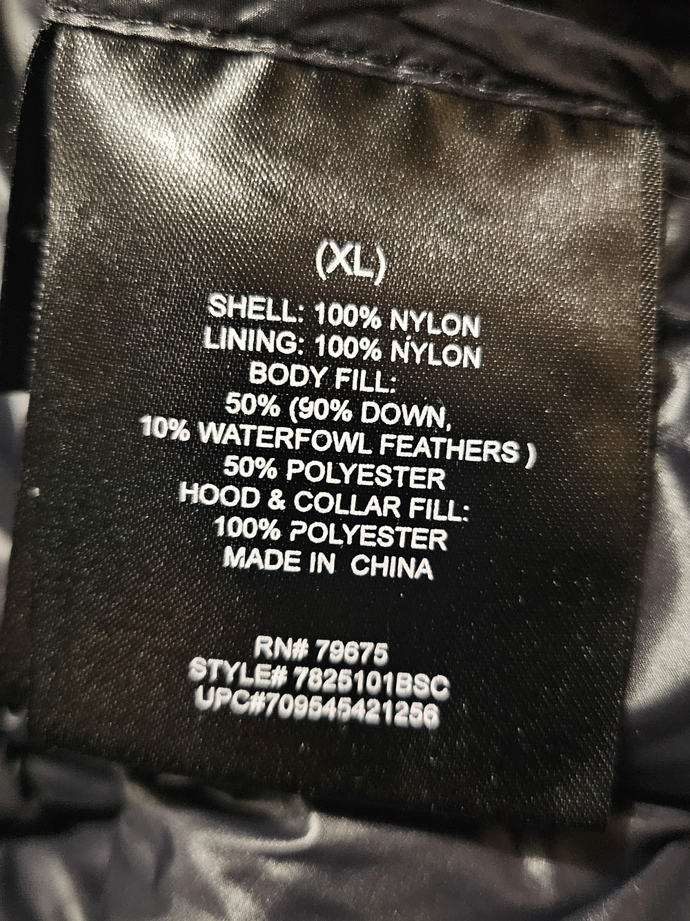 London Fog Black Packable Down Lightweight Puffer  Outerwear Gorpcore Zip Jacket - Picture 6 of 8